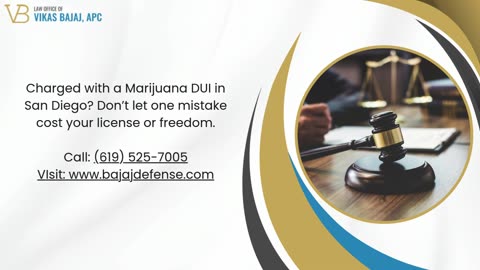3 Key Penalties Associated With a Marijuana DUI Conviction in San Diego | Criminal Defense Attorney