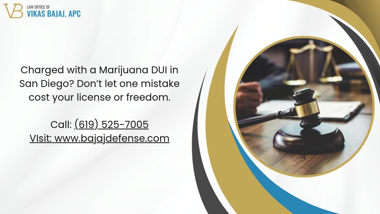 3 Key Penalties Associated With a Marijuana DUI Conviction in San Diego | Criminal Defense Attorney