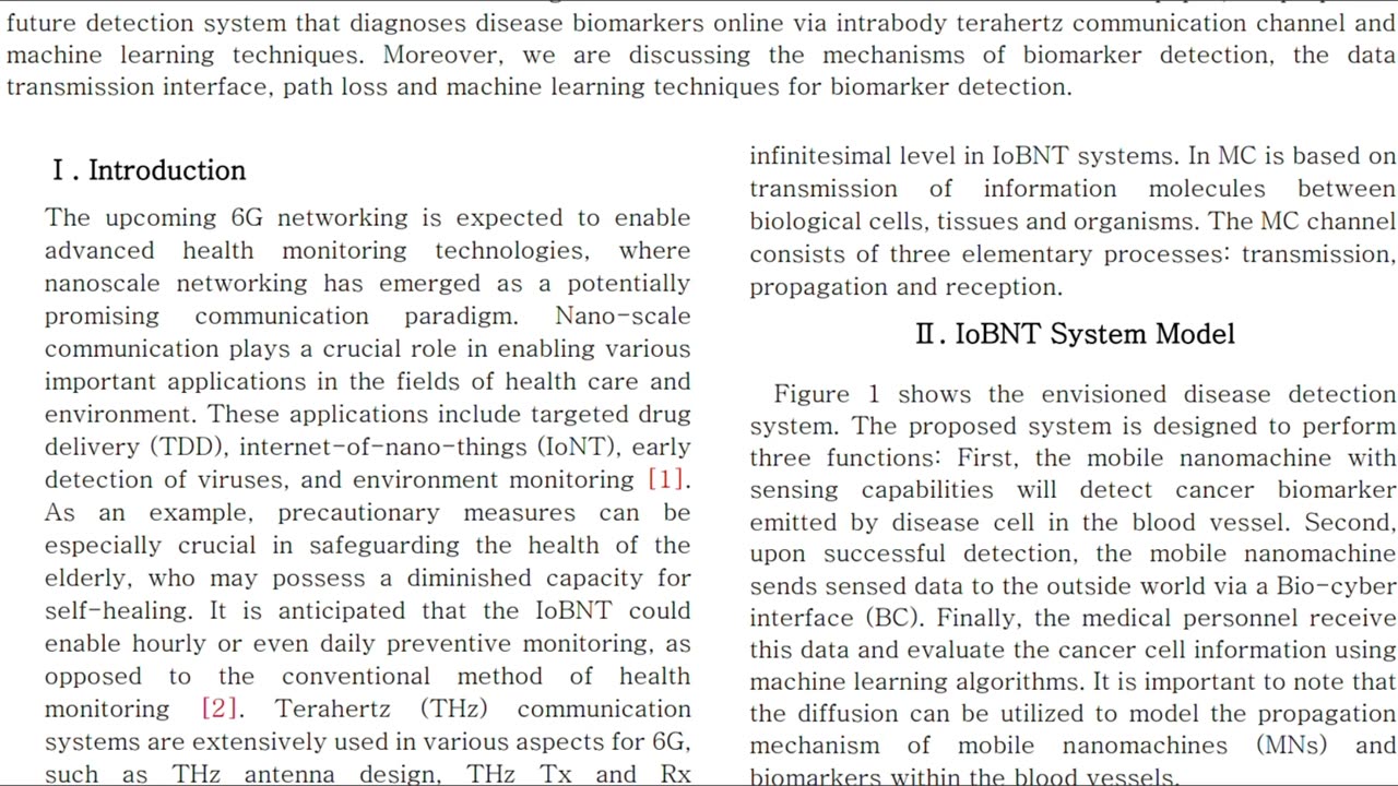 Envisioning 6g Terahertz Communication for Disease detection