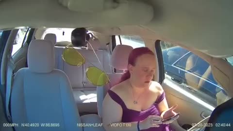 Dashcam Footage: Nissan Leaf Rear ended at 45mph