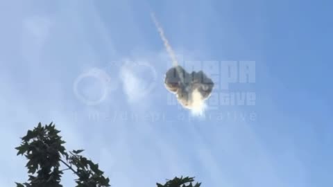 Crowds Cheer As Missile Takes Out Russian Attack Drone Directly Overhead