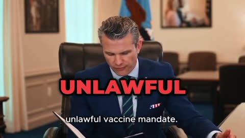 Pete Hegseth reiterates that the DOD COVID ‘Vaccine’ mandate was UNLAWFUL