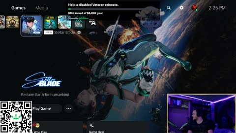 Stellar Blade 1st play, Fundraiser for a disabled veteran.
