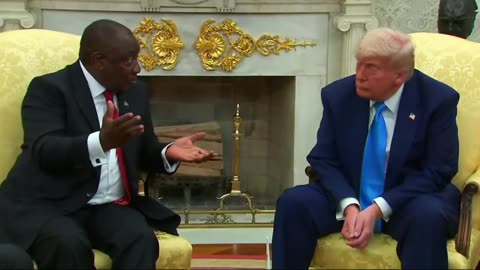 Trump confronts the President of South Africa directly about the murder of white farmers