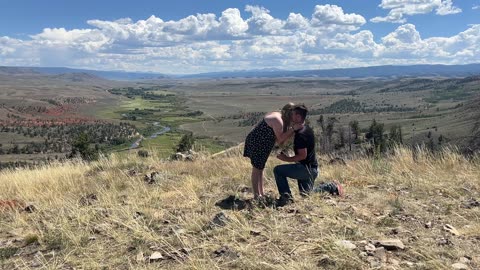 Man Proposes With a Skadoosh