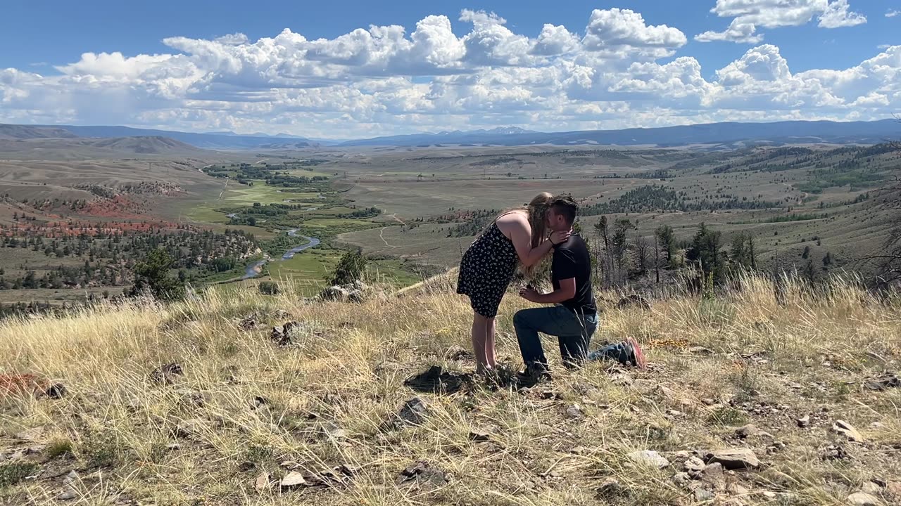 Man Proposes With a Skadoosh