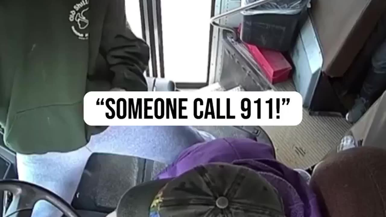A 13 year old pulls over a bus safely after the driver falls unconscious