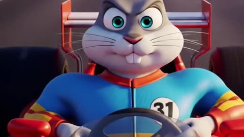 Rabbit in a Supercar Drag Race 2