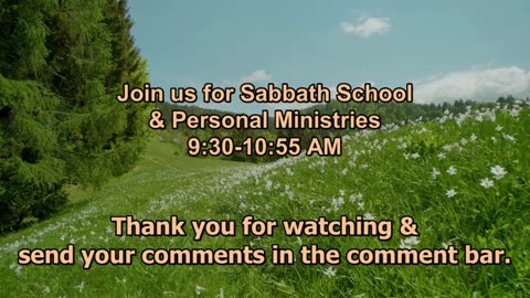 Sabbath School: Lesson 5 - "Passover"