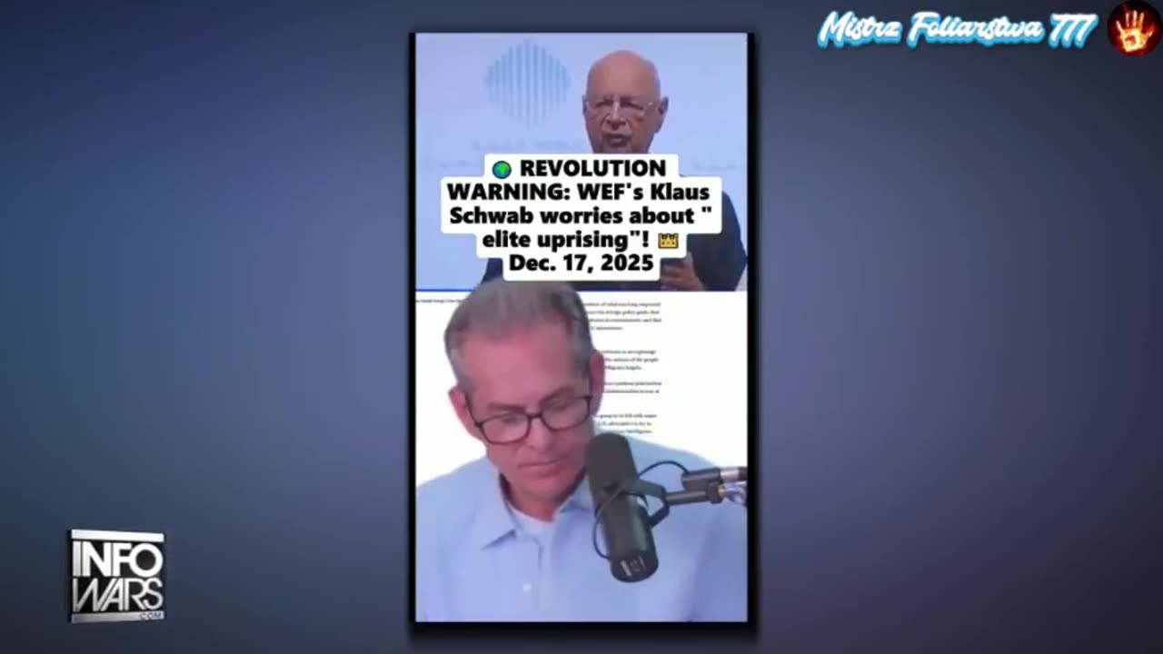 Klaus Schwab w panice WEF.