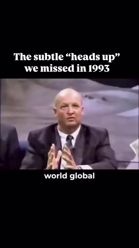 The great Anthony Hilder tried to warn us in 1993..