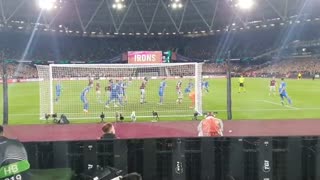 West Ham United vs AZ Alkmaar (goal Michail Antonio)