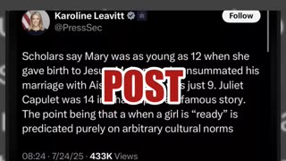 Fact Check: Karoline Leavitt Did NOT Post 'Mary Was As Young As 12 When She Gave Birth To Jesus'
