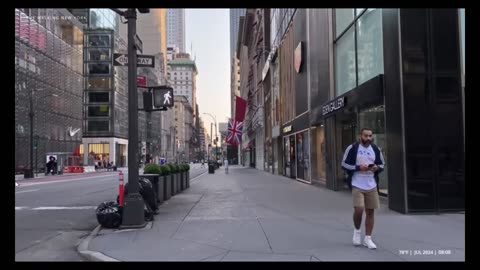 A Peaceful Morning Walk Through Fifth Avenue, New York – Summer Vibes in Midtown