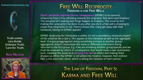 The Law of Freedom, Part 5: Karma and Free Will