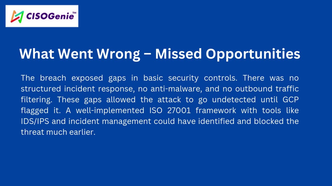 Dissecting a Cyber Attack With a Perspective on Compliance