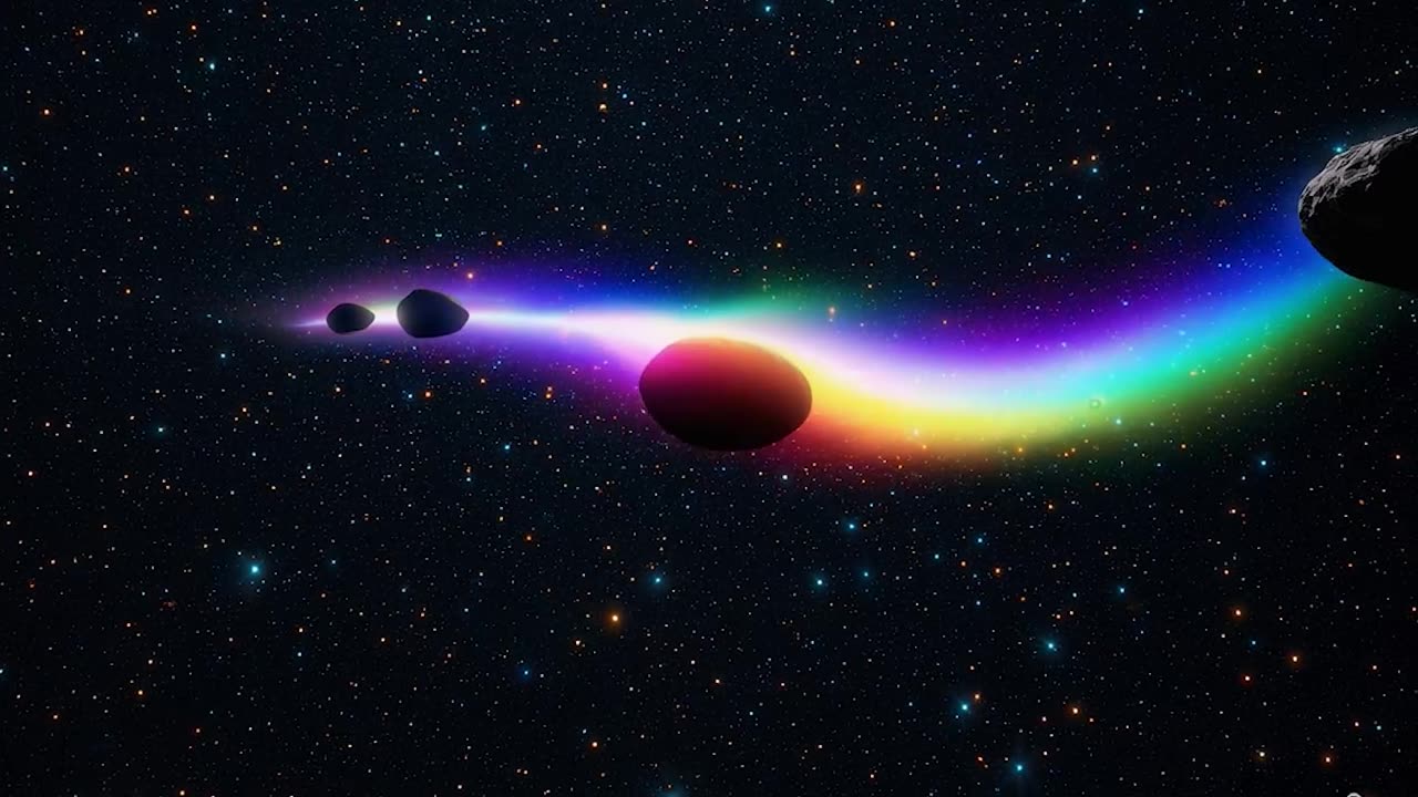 Alien Engine Detected? Mysterious Object Leaves Rainbow Trail Through the Stars —————————⭐️