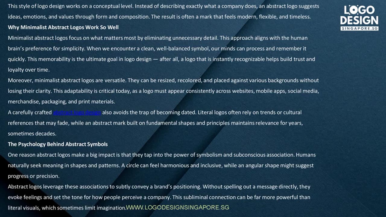 Abstract Logos: How Minimalist Symbols Can Make a Big Impact