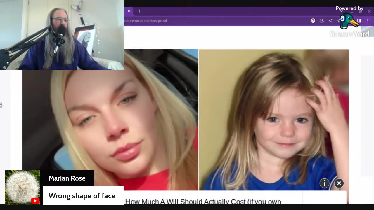 Eugenea Collins now also claims falsely that she is Madeleine McCann!