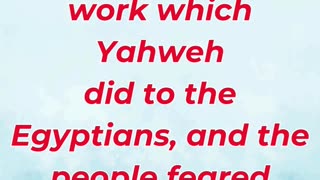 “Israel Sees God’s Mighty Power” Exodus 14:31.#shortvideo #youtubeshorts #reels #ytshorts #youtube