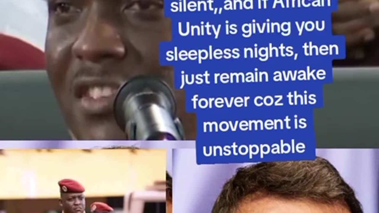 Ibrahim Traore to Emmanuel Macron of France