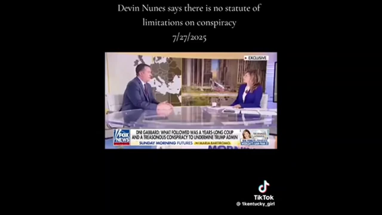 Nunes - No statue of limitations on conspiracy ..