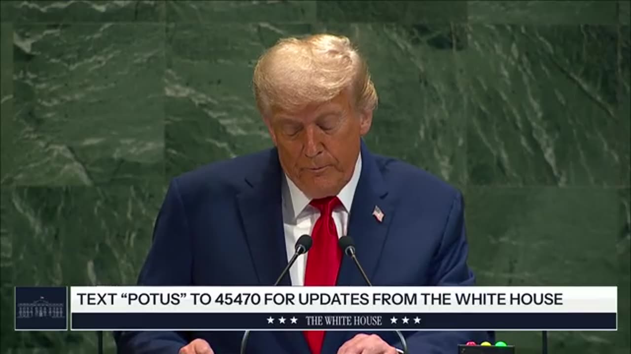 President TRUMP Delivers Remark ONU