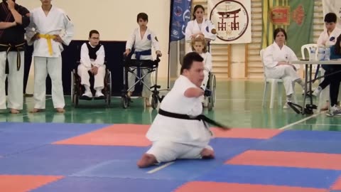 Adapted Karate - Disability Karate Federation. This is the Kata Empi