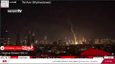 🇮🇷🆚🇮🇱Iranian Missile goes straight past Israel's Iron Dom missile