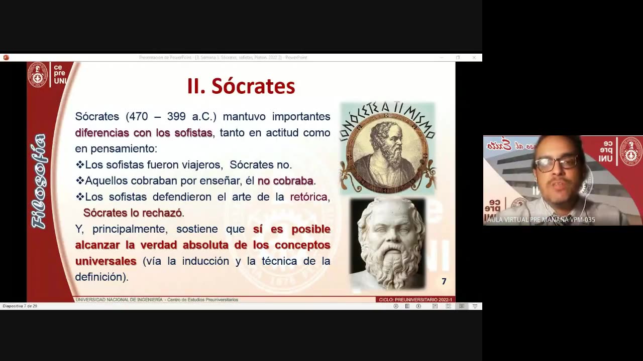 CEPRE UNI 2022 - 1 | Semana 03 | Filosofía
