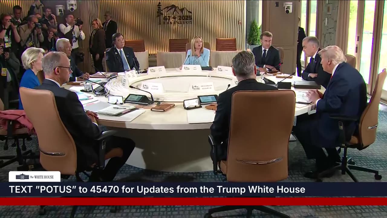 President Trump Participates in Session I