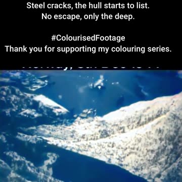 British Navy Pursues Enemy Warship #ColourisedHistory