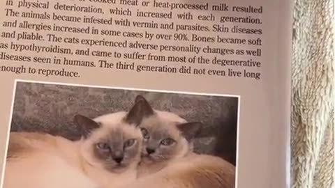 Best diet for cats and dogs? Raw meats, raw milk, and no vaxxines