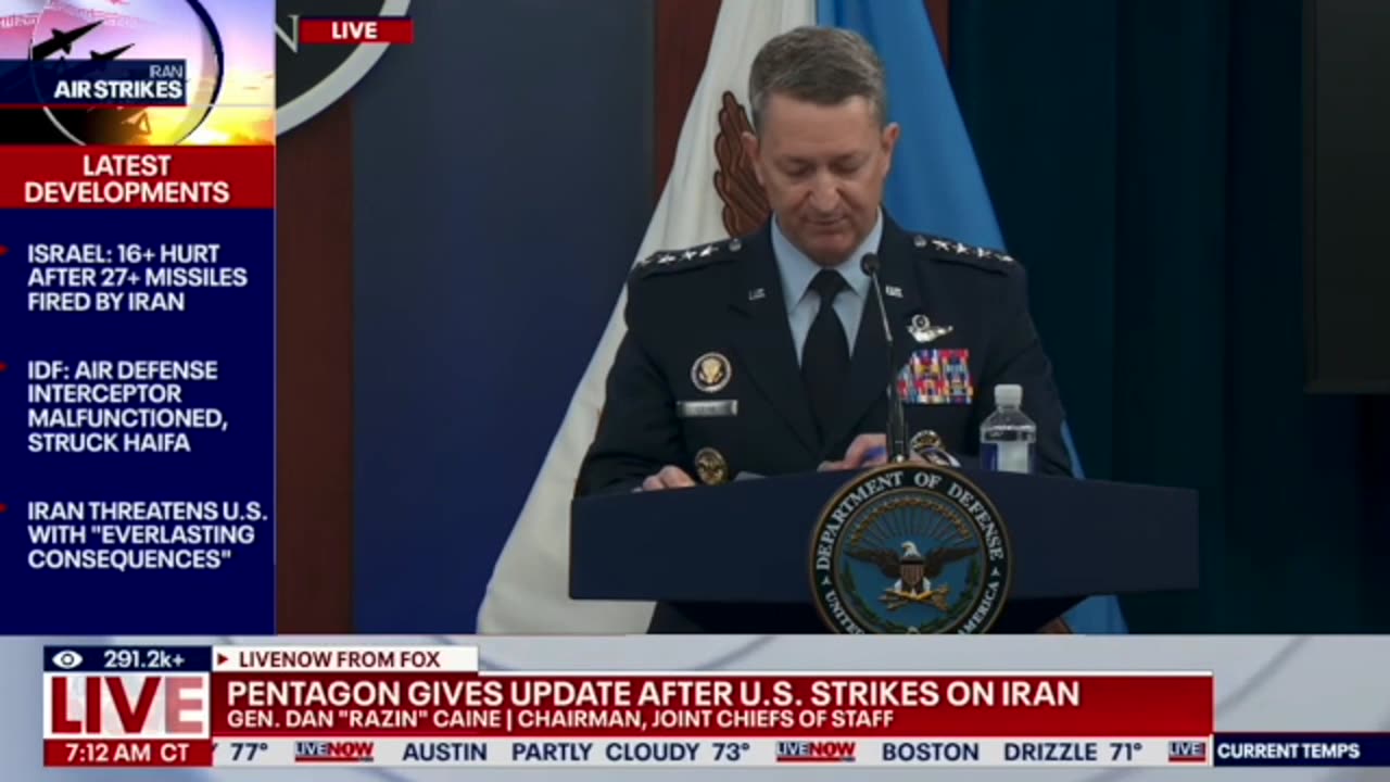 SECRETARIES PETE HEGSETH & DAN CAINE (Full Press Conference), Sunday 22June2025