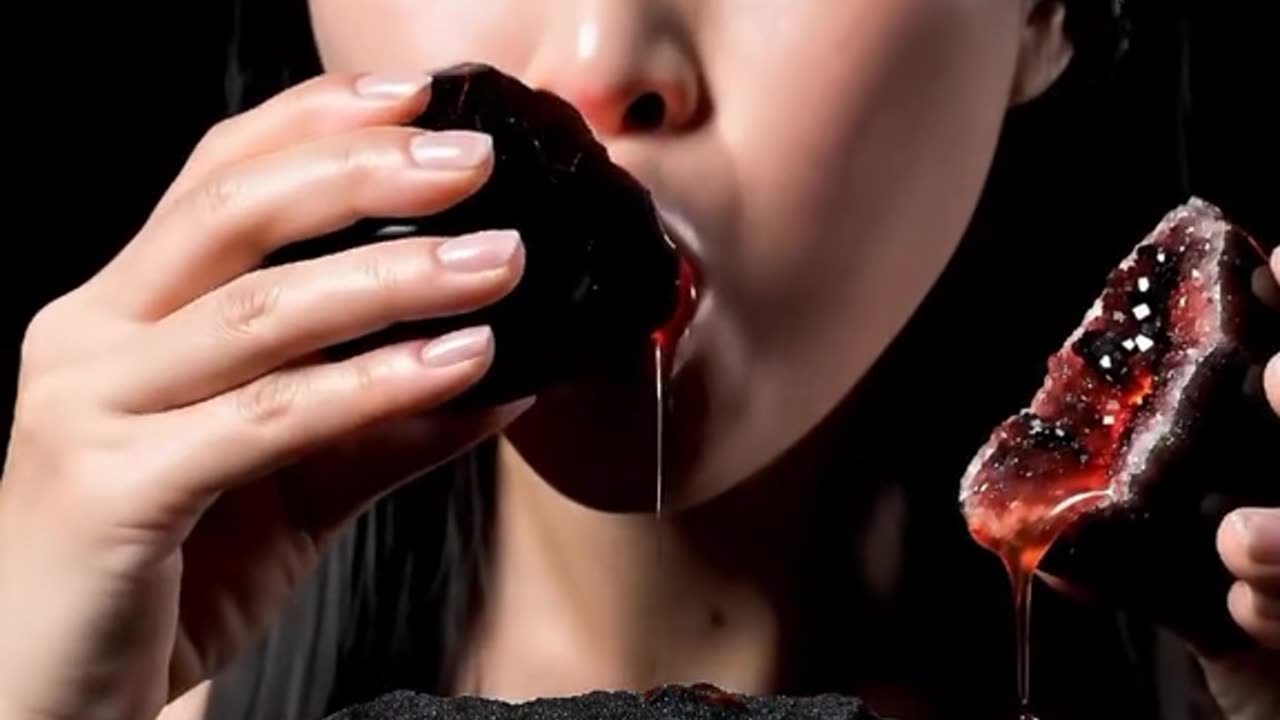 Molten Lava Eating ASMR Prompt OneChat AI Video Generation