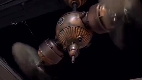 This is a Westinghouse gyro ceiling fan copper oxide finish from 1920