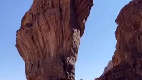 The Inselberg or monadnock is an isolated stone hill, Saudi Arabia