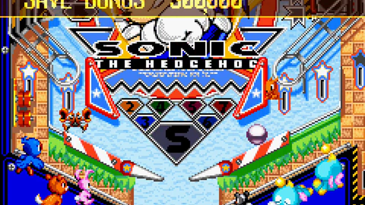 GBA Longplay 101 Sonic Pinball Party