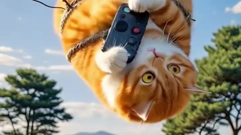 Lion is enjoying scooty ride _aicat _funny _pet(1080P_HD)(720P_HD)