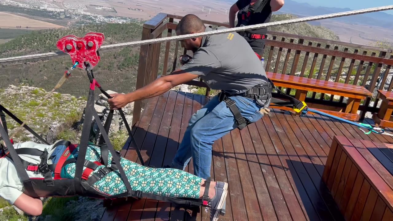 Zipline in South Africa - worlds longest