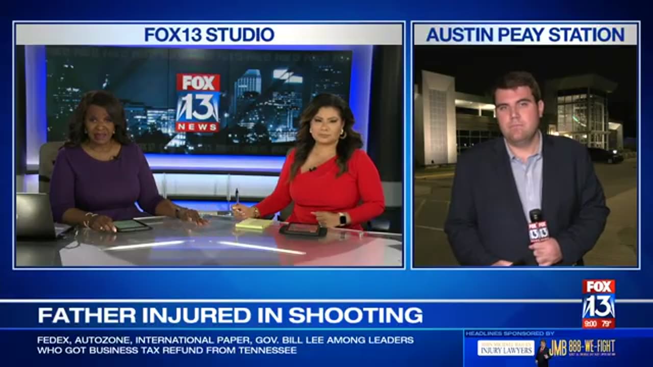 Father speaks after catching stray bullet to the neck while protecting children - FOX13 Memphis