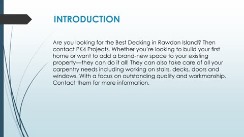 Best Decking in Rawdon Island