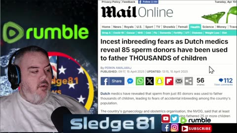 Dutch medic fears incest inbreeding as 85 sperm donors have thousands of kids