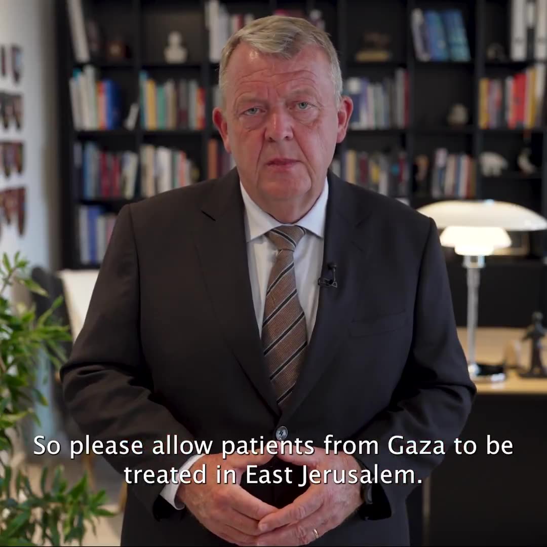 A message from Danish Foreign Minister to the people of Israel