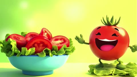 "आहा टमाटर 🍅 मजेदार हिंदी कविता | Funny Kids Poem"