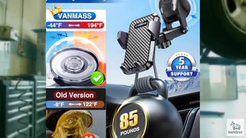 VANMASS 【85+LBS Strongest Suction & Military-Grade 2025 Ultimate Car Phone Mount