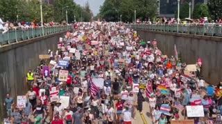 Crazed lunatics right now protesting the drop in crime in DC…