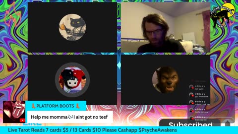 07/12/25 Psyche Awakens VOD: "Late Night Open Panel Tarot and Cats"