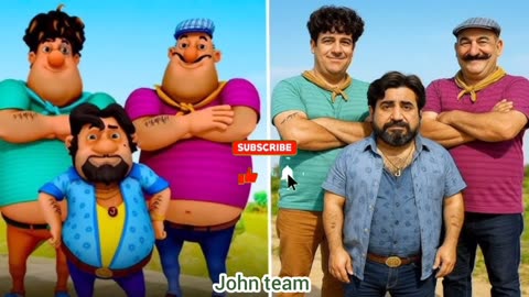 Moto patlu Cartoon All CHARACTERS in real life