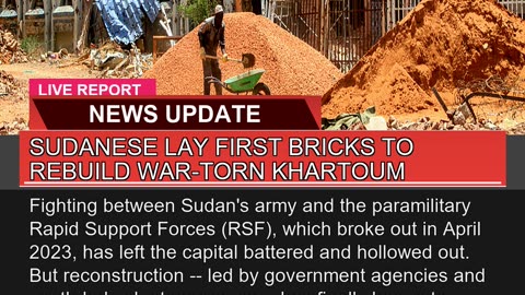 Sudanese Lay First Bricks to Rebuild Wartorn Khar